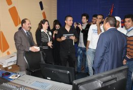 Students of College of Communication in AAU visits AD Radio