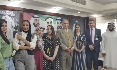 Al Dhabiania Media received AAU Media students