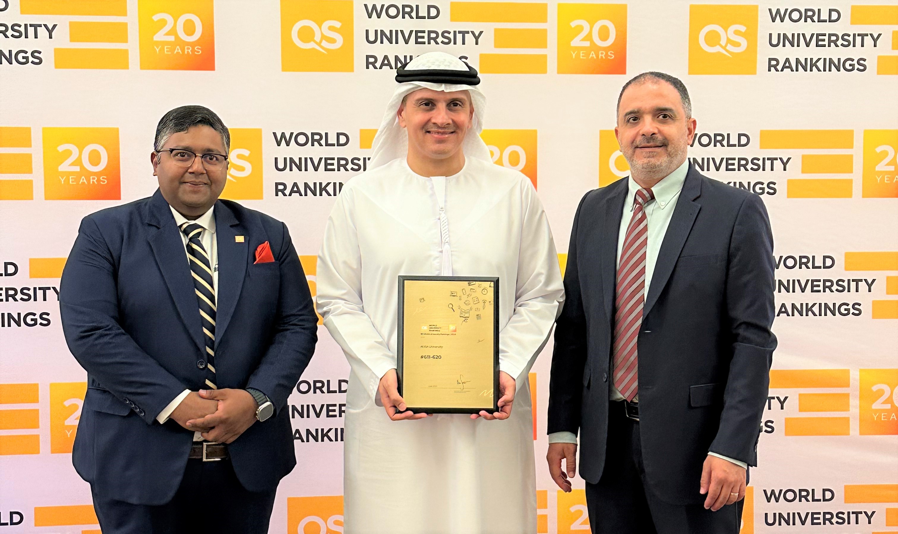 AAU is ranked among the top 620 according to QS World University ...